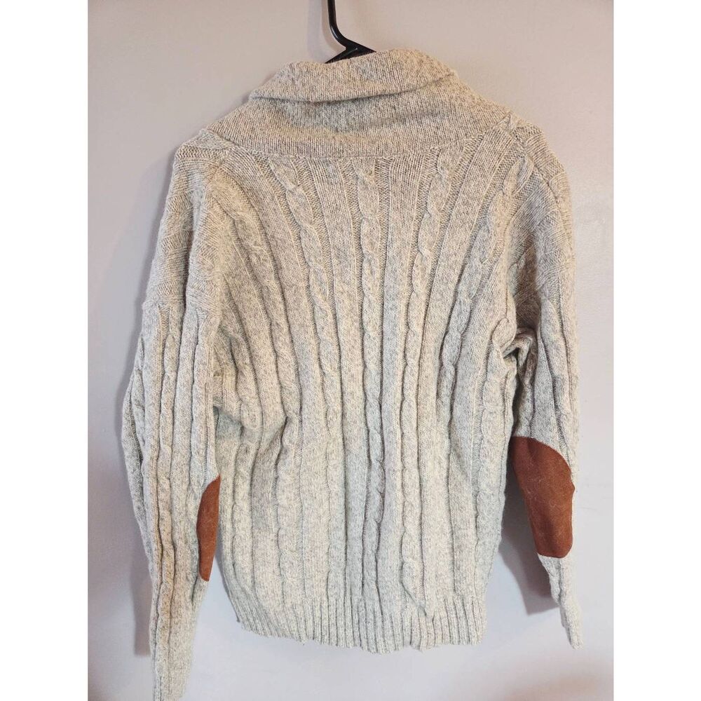 Vintage Eddie Bauer Fisherman's Cable Knit Wool Cardigan - Picture 5 of 5